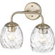 Gallos 2 Light 15.13 inch Modern Gold Vanity Light Wall Light